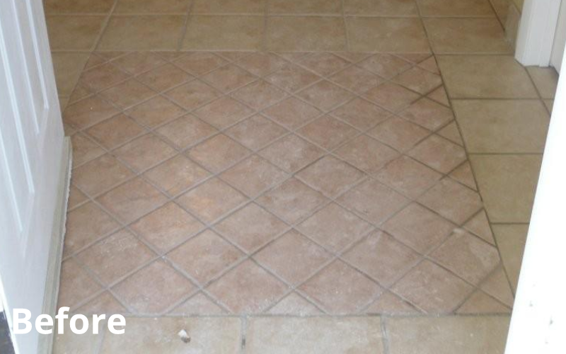 Tile & Grout Before